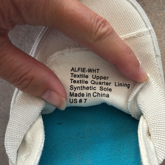 Blowfish White Canvas Slip-On Shoes - Picture 6 of 6